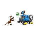 Figurine Miniature - Personnage Miniature Véhicule de Capture Dino - Coffret de figurines dinosaures - Jouets Schleich 42604 Dinosaurs - Des 4 ans