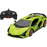 Vehicule - Engin Terrestre  A Construire Voiture Telecommandee - TURBO CHALLENGE - Lamborghini Sian - 1-18 - Vert - 85 pieces a monter