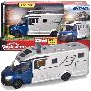 Vehicule Miniature Assemble - Engin Terrestre Miniature Assemble Majorette - Camping Car Mercedes - 19 cm - Portes ouvrantes - Son et lumiere