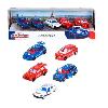 Vehicule Miniature Assemble - Engin Terrestre Miniature Assemble Majorette - French Touch - Coffret de 5 voitures francaises celebres