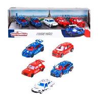 Vehicule Miniature Assemble - Engin Terrestre Miniature Assemble Majorette - French Touch - Coffret de 5 voitures françaises célebres