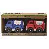 Vehicule Miniature Assemble - Engin Terrestre Miniature Assemble Pack police camion pompier