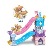 Vehicule Pour Circuit Miniature VTECH TUT TUT BOLIDES DISNEY PRINCESSES - CHÂTEAU - TOBOGGAN ENCHANTÉ (+ LE CARROSSE MARIAGE ENCHANTÉ DE CENDRILLON)