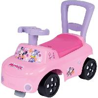 Vehicule Pour Enfant Porteur auto Minnie - Smoby - Fonction Trotteur - Volant Directionnel