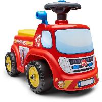 Vehicule Pour Enfant Porteur - FALK - Pompier - Assise ouvrante et volant directionnel - Des 12 mois - 100 Fabrique en France