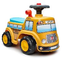 Vehicule Pour Enfant Porteur - FALK - School Bus - Assise ouvrante - Volant directionnel - Des 12 mois - 100% Fabriqué en France