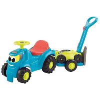 Vehicule Pour Enfant Porteur Tracteur remorque + tondeuse 103.5 cm - ECOIFFIER - Pour bébé - Multicolore - Origine France Garantie
