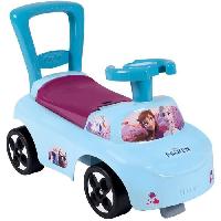 Vehicule Pour Enfant Smoby- La Reine des Neiges - Porteur auto ergonomique - Fonction Trotteur - Coffre a jouets