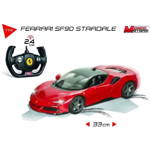 Vehicule - Engin Terrestre  A Construire Véhicule radiocommandé Ferrari SF90 Stradale MONDO MOTORS - Effets lumineux - chelle 1:14eme