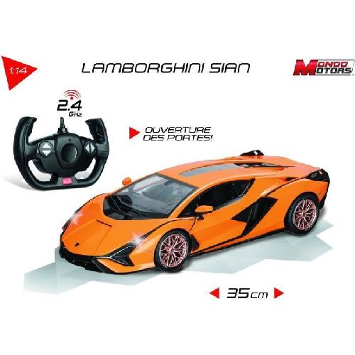 Vehicule Radiocommande Véhicule radiocommandé Lamborghini Sian échelle 1:14eme avec effets lumineux