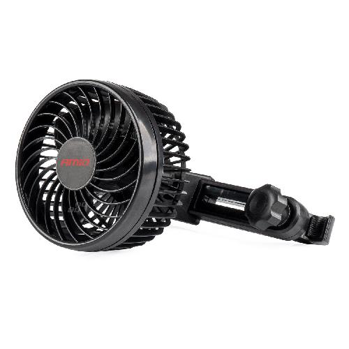 Ventilateur D'appoint Ventilateur 12V -Diam 11.5Cm- Orientable 2 Vitesses Fixation Appuie-Tete Amio