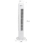 Ventilateur Ventilateur colonne OCEANIC - 40W - Hauteur 78 cm - 3 vitesses - Oscillant - Minuterie - Blanc