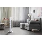 Ventilateur Ventilateur colonne OCEANIC - 40W - Hauteur 78 cm - 3 vitesses - Oscillant - Minuterie - Blanc