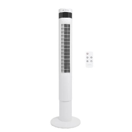 Ventilateur Ventilateur colonne OCEANIC - 50W - Hauteur 110 cm - Oscillation automatique - Télécommande - Minuterie - Blanc