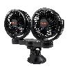 Ventilateur D'appoint Double Ventilateur 12V Diametre 10Cm Chacun Orientable Sur Ventouse Amio