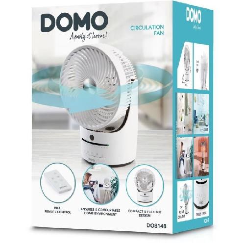 Ventilateur Ventilateur de table - DOMO - DO8148 - 45 W - Blanc - 3 vitesses - Oscillation 360°