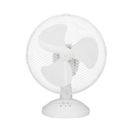 Ventilateur Ventilateur de table OCEANIC - 30W - Diametre 23 cm - 2 vitesses - Oscillant - Blanc