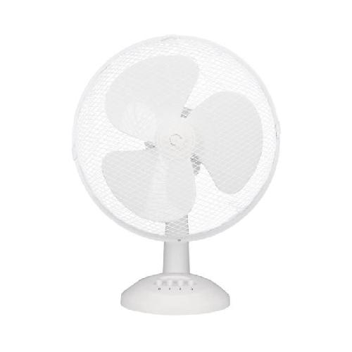 Ventilateur Ventilateur de table OCEANIC - 40W - Diametre 30 cm - 3 vitesses - Oscillant - Blanc