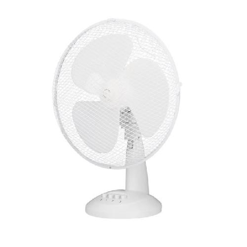 Ventilateur Ventilateur de table OCEANIC - 40W - Diametre 30 cm - 3 vitesses - Oscillant - Blanc