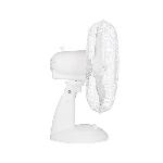 Ventilateur Ventilateur de table OCEANIC - 40W - Diametre 30 cm - 3 vitesses - Oscillant - Blanc