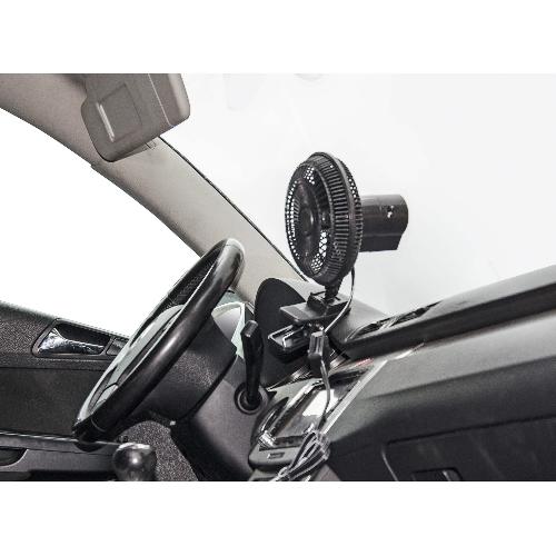Chauffage D'appoint Pour Vehicule Ventilateur noir avec clip 12V - Turbo fan