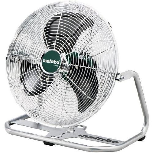 Ventilateur Ventilateur sans fil - METABO - AV 18 - 18 V - 3 niveaux de vitesse - Télécommande - Gris