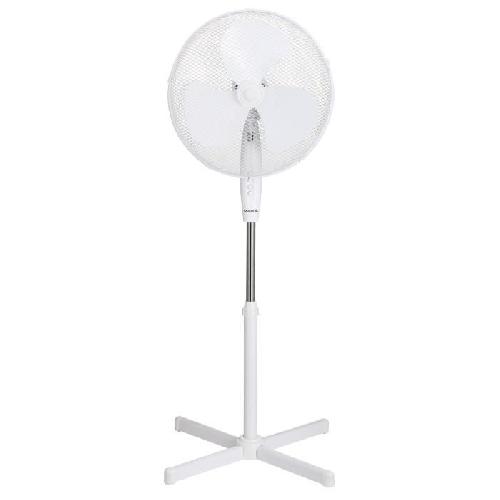 Ventilateur Ventilateur sur pied OCEANIC - 45W - Diametre 40 cm - Hauteur reglable - Oscillation - Blanc