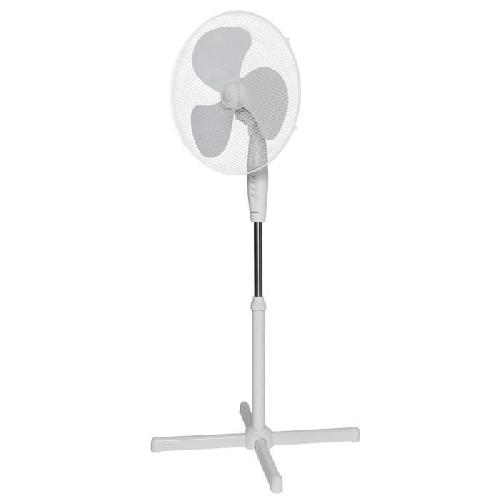 Ventilateur Ventilateur sur pied OCEANIC - 45W - Diametre 40 cm - Hauteur réglable - Oscillation - Blanc