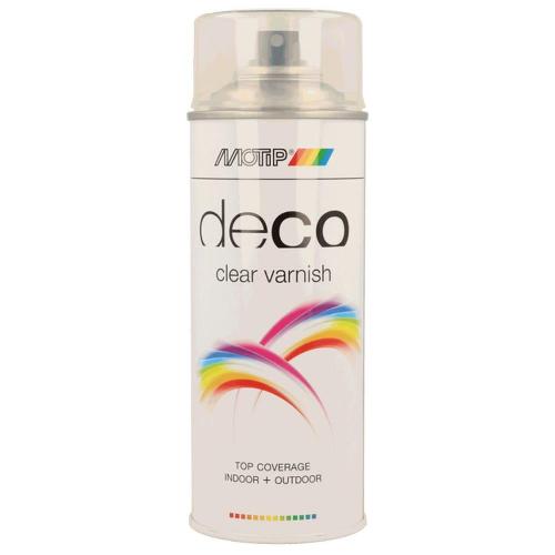 Peinture Auto Vernis Deco Transparent Brillant Spray 400ml Motip