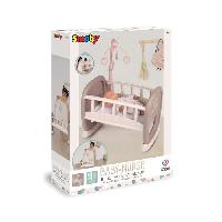 Vetement - Accessoire Poupon Baby Nurse - Berceau a barreaux Smoby - Pour poupon jusqu'a 42 cm - Fabrique en France