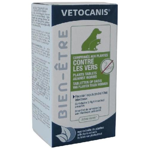 Antiparasitaire - Pipette - Lotion - Collier - Pince - Spray -shampoing - Crochet Tique VETOCANIS Comprimés contre les Vers intestinaux pour Chien et Chat - Boite de 30 comprimés