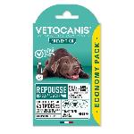 Antiparasitaire - Pipette - Lotion - Collier - Pince - Spray -shampoing - Crochet Tique VETOCANIS Pipettes Anti Puces. Tiques. Moustiques. pour Chien 10-20 kg - x4