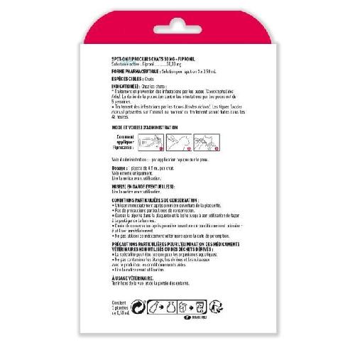 Antiparasitaire - Pipette - Lotion - Collier - Pince - Spray -shampoing - Crochet Tique VETOCANIS Pipettes Spot on. Anti-puces et Anti-tiques - Pour chat