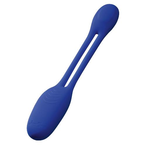 Vibrateur Flexxio bleu mixte rechargeable - 19.5cm