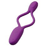 Vibrateur Flexxio violet mixte rechargeable - 19.5cm