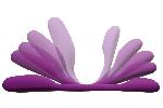 Vibrateur Flexxio violet mixte rechargeable - 19.5cm