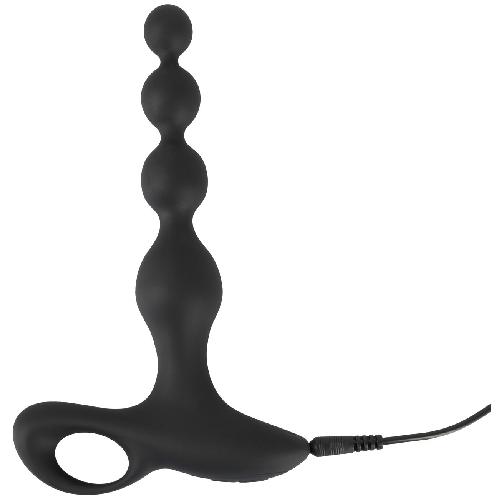 Plugs et godes Anal Vibromasseur Anal Beads Rechargeable en Silicone