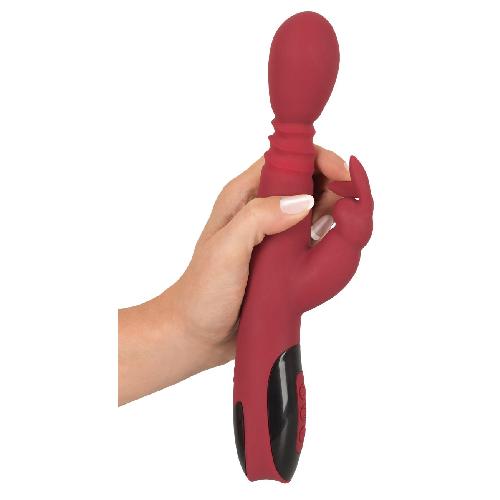 Vibromasseurs Vibromasseur Chauffant Va et Vient 26.5cm D4cm rouge