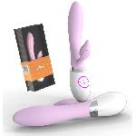 Vibromasseur en silicone Rabbit Design fleur rose - 7 vitesses