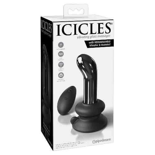 Vibromasseur en verre rechargeable - Icicles No. 84