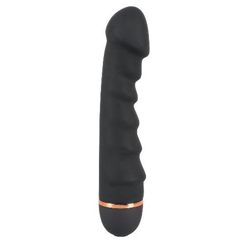 Vibromasseurs Vibromasseur Flexible en Silicone Bendy Ripple - 20 vitesses - 16.5cm D3.3cm Noir