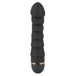 Vibromasseurs Vibromasseur Flexible en Silicone Bendy Ripple - 20 vitesses - 16.5cm D3.3cm Noir