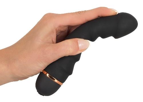 Vibromasseurs Vibromasseur Flexible en Silicone Bendy Ripple - 20 vitesses - 16.5cm D3.3cm Noir