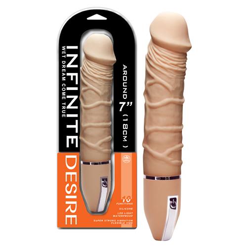 Vibromasseurs Vibromasseur Infinite Desire Beige 26cm