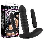 Plugs et godes Anal Vibromasseur rainure avec ancre - Noir - 17cm