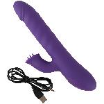 Vibromasseurs Vibromasseur Rechargeable Rotatif + Va et Vient Smile