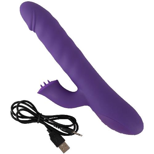 Vibromasseurs Vibromasseur Rechargeable Rotatif + Va et Vient Smile