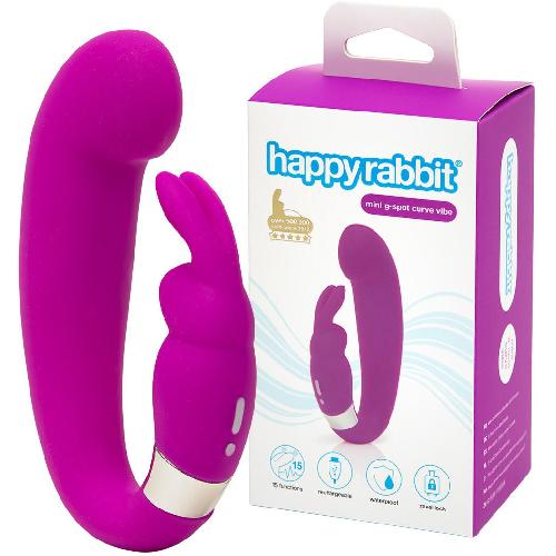 Vibromasseurs Vibromasseur Triple Stimulation USB Happy Rabbit