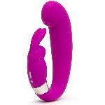 Vibromasseurs Vibromasseur Triple Stimulation USB Happy Rabbit