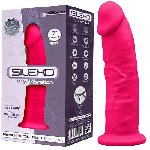 Vibromasseurs Vibromasseur USB Rose Double Densite No2 - 17.5 cm